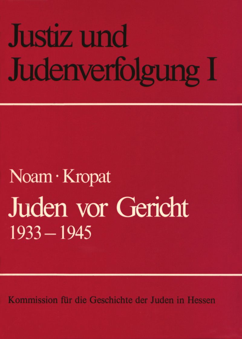 Juden vor Gericht 1933–1945